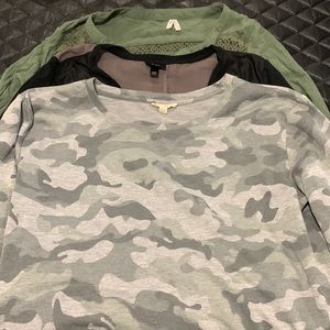 Lot of 3 long sleeve tops
